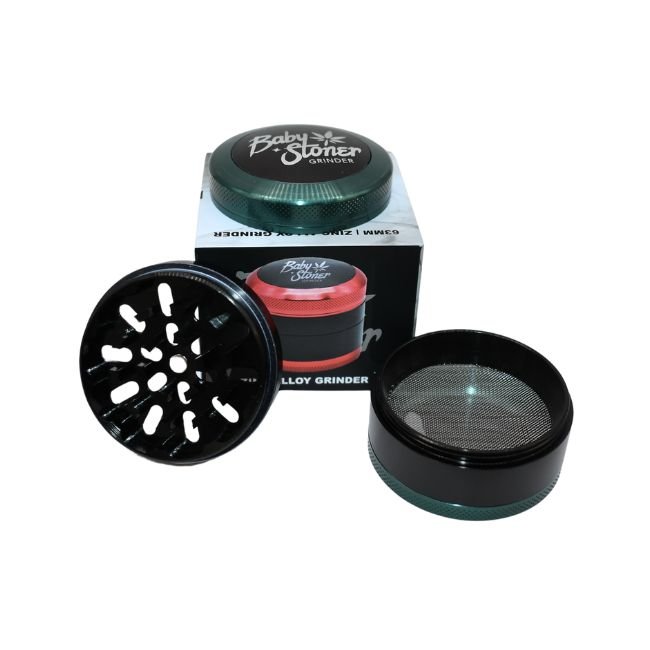 BABY STONER ZINC ALLOY ALUMINIUM 63MM GRINDER