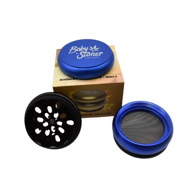 BABY STONER ALUMINIUM 63MM X 44MM GRINDER - Image 3
