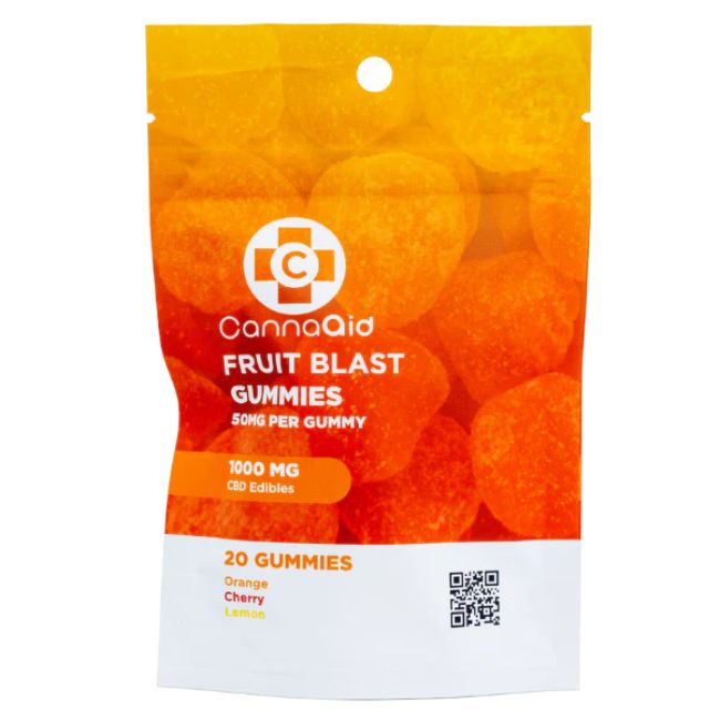 CANNAAID CBD LIVE RESIN CDT INFUSED 1000MG GUMMIES 20CT/ BAG