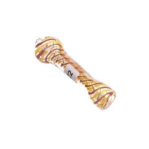 GLASS 3"INCH FRYUT LIME SPIRRAL INLINE DOUBLE GLASS DESIGN CHILLUM