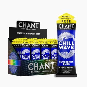 CHANT KRATOM CHILL WAVE KAVA + KRATOM BLUEBERRY BLISS 75MG 1.7FL.OZ (50ML) SHOT 24CT/ BOX