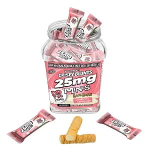 CRISPY BLUNTS MINI 25MG D9 THC LIVE RESIN BAKLAVA INFUSED EDIBLES 40CT JAR