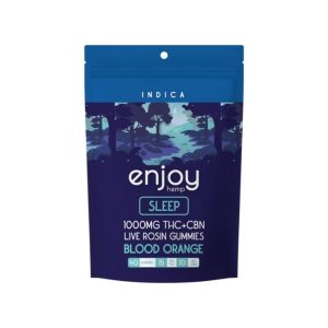 ENJOY HEMP THC + CBN LIVE ROSIN 1000MG GUMMIES 40CT/ BAG