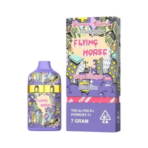 FLYING HORSE STONER BLEND THC IX + THCP + HYDROXY11 3 IN 1 FLAVOR 7GM DISPO 5CT/ BOX