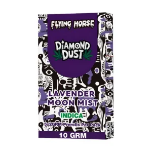 FLYING HORSE DIAMOND DUST THCP 2GM X 5PK PRE ROLLS JOINTS 5CT/ BOX