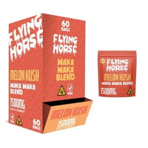 FLYING HORSE DELTA 8 WAKA WAKA BLEND 1500MG PER GUMMY BAG 60CT/ BOX