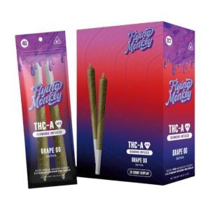 FLYING MONKEY THCA DIAMOND INFUSED PRE ROLLS 2 X 2 GM JOINTS 10CT BOX