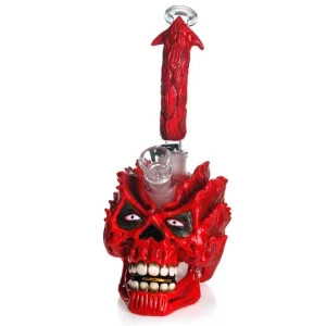 PHOENIX GLASS 10'' SKULL SERIES DESIGN WATER PIPE