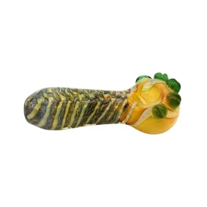 4'' DOUBLE TUBING SLIME MARBLE FANCY HAND PIPE