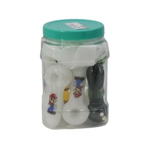 4'' RICK & MORTY WITH MARIO LOGO HAND PIPE 10CT/ JAR