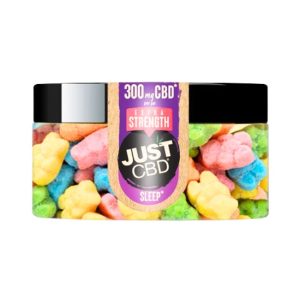 JUST CBD NIGHT TIME SOUR BEAR EXTRA STRENGTH 300MG GUMMIES JAR