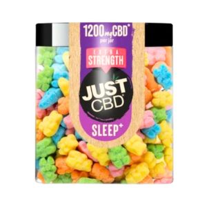 JUST CBD NIGHT TIME SOUR BEAR EXTRA STRENGTH 1200MG GUMMIES JAR