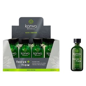 KANVA BOTANICAL KAVA+KRATOM BLEND 2OZ LIQUID BOTTLES 12CT/ BOX