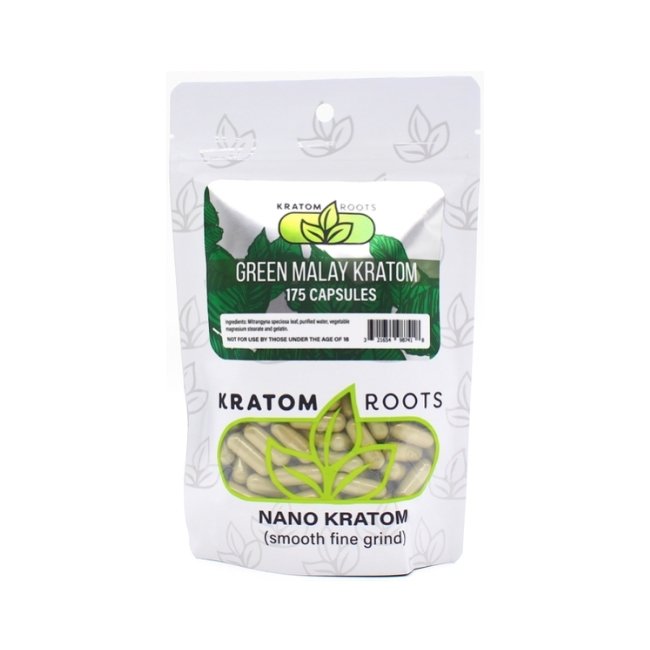 KRATOM ROOTS HIGH QUALITY NANO KRATOM 175CAPS/BAG - Image 4