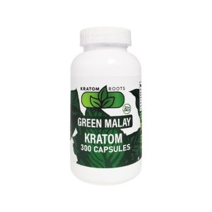 KRATOM ROOTS HIGH QUALITY NANO KRATOM 300CT CAPSULES JAR