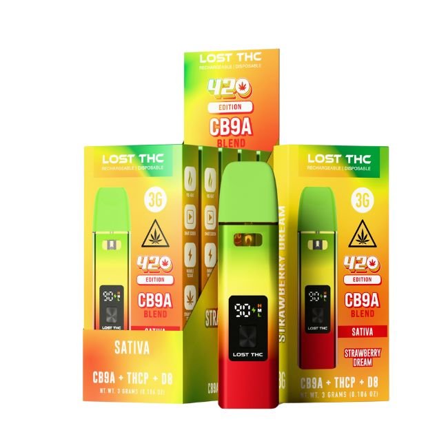 LOST THC 420 EDITION CB9A BLEND THCP + D8 3GM DISPO 5CT/ BOX - Image 2