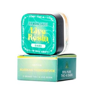 LOST THC-A DIAMOND SAUCE LIVE RESIN 3GM DAB 5CT/ BOX