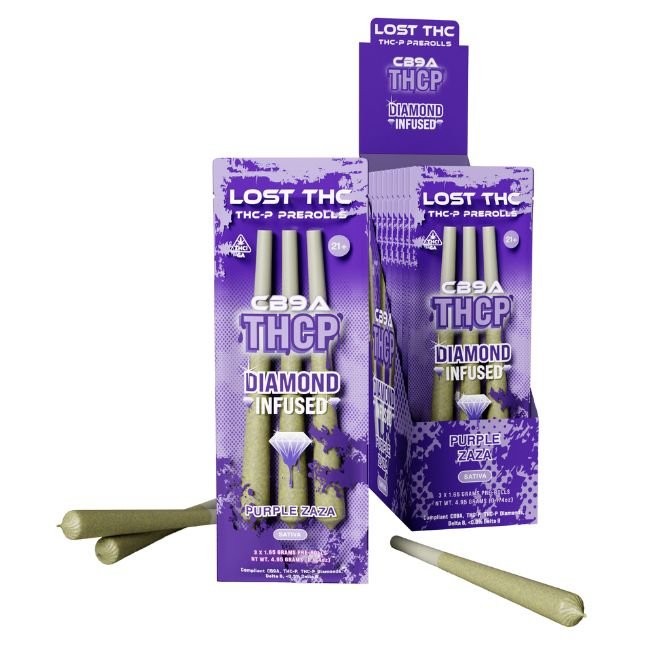 LOST THC CB9A EDITION THCP DIAMOND INFUSED 1.65GM X 3PK PRE ROLL JOINTS 10CT/ BOX - Image 2
