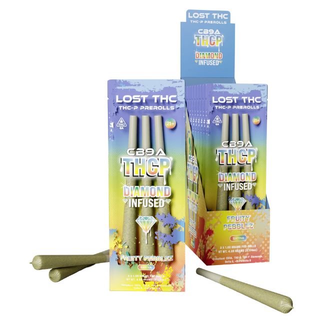 LOST THC CB9A EDITION THCP DIAMOND INFUSED 1.65GM X 3PK PRE ROLL JOINTS 10CT/ BOX - Image 5