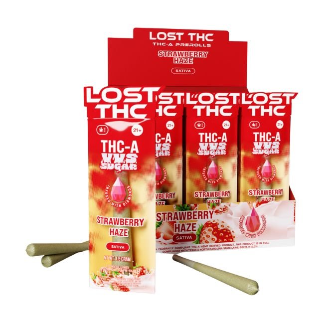 LOST THC THC-A VVS SUGAR DIAMOND INFUSED 1.5GM PRE ROLL JOINTS 30CT/ BOX - Image 4