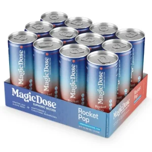 MAGIC DOSE KRATOM LEAF & KAVA ROOT EUPHORIC SELTZER DRINK (12OZ 355ML/ CAN) 12CT/ CASE