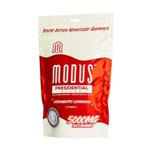 MODUS PRESIDENTIAL BLEND THC-A LIQUID DIAMOND + PEGASUS D8 + THC-V 5000MG GUMMIES 20CT/ BAG