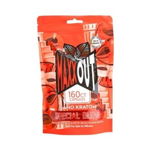 MAXX OUT KRATOM 160CT CAPSULES BAG