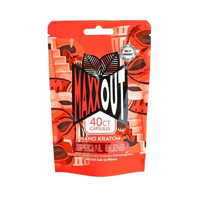 MAXX OUT KRATOM 40CT CAPSULES BAG