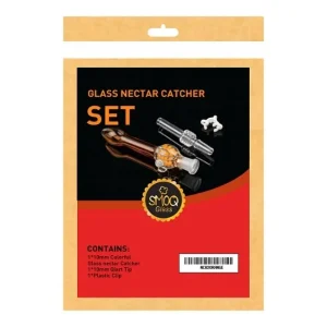 SMOQ GLASS NECTAR COLLECTOR WITH GLASS TIP 5.5 ASSORTED COLORS (NC02)