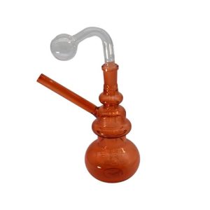 8" FANCY POT DESIGN HEAVY DUTY GLASS TUBE