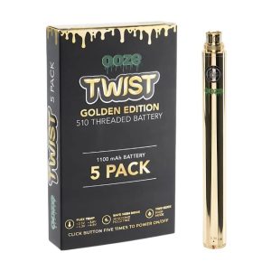 OOZE TWIST GOLDEN EDITION 1100mAH 510 THREAD BATTERY 5CT/ BOX
