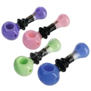 PHOENIX STAR 4" RING ON TOP DESIGN AMERICAN COLOR HAND PIPE