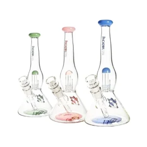 PHOENIX STAR 11" FANCY BEAKER GLASS WATER PIPE