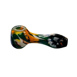 4.5'' SILICONE FANCY COLOR FULL HAND PIPE