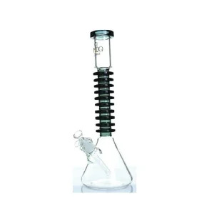 SMOQ GLASS 7MM THICK 16" BOROSILICATE BEAKER WITH SHARP ROME DESIGN WATERPIPE (SMOQ23)