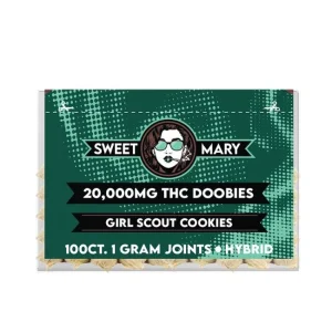 SWEET MARY 20,000MG THC DOOBIES 1GM JOINTS 100CT JAR