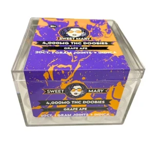 SWEET MARY 4,000MG THC DOOBIES 1GM JOINTS TUBES 20CT JAR