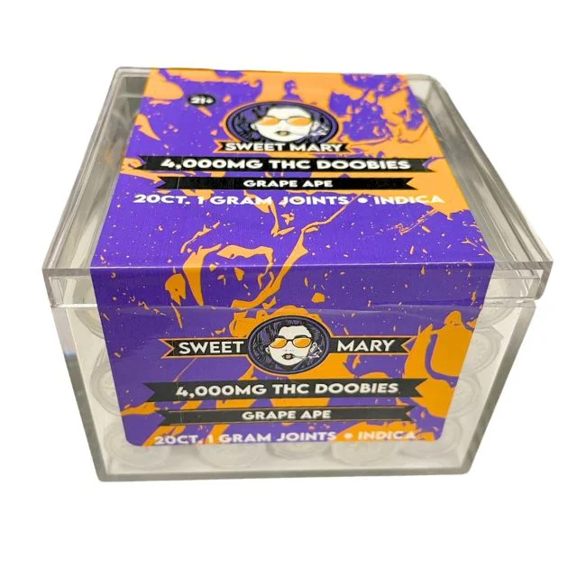 SWEET MARY 4,000MG THC DOOBIES 1GM JOINTS TUBES 20CT JAR