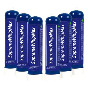SUPREME WHIP MAXX CYLINDER 580G (0.95L) CHARGER 6CT/ BOX