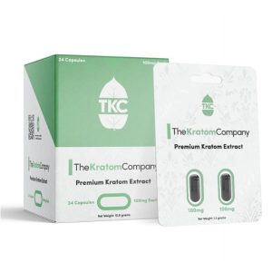 THE KRATOM COMPANY PREMIUM KRATOM EXTRACT 100MG 24PC CAPSULES 12CT/ BOX