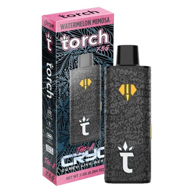 TORCH CRYO THC-A CURED LIVE RESIN 7.5GM DISPO 5CT/ BOX - Image 2