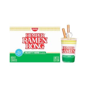 HEMPER GLASS 7'' RAMEN BONG WATER PIPE