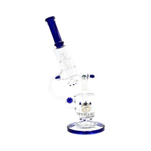 TSUNAMI GLASS 14'' MICROSCOPE QUAD ROCKET WATER PIPE