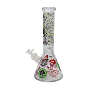 12'' FANCY COLOR FULL BEAKER HEAVY DUTY WATER PIPE