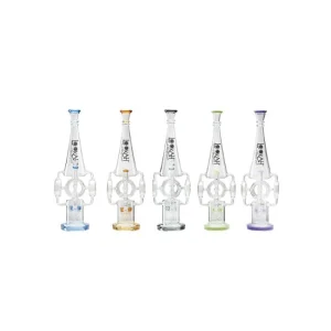 LOOKAH GLASS 20" ICE CATCHER AND FUNNEL NECK DESIGN WATER PIPE