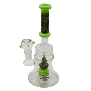 9" DICE CONE DESIGN FANCY GLASS WATER PIPE