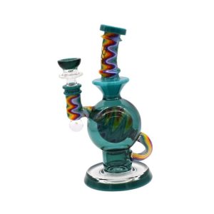 CALIBEAR GLASS 10'' RECYCLE FANCY WATER PIPE