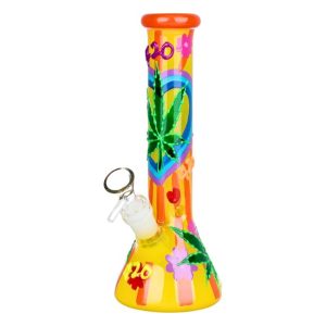 10'' RASTA LEAF FANCY BICKER WATER PIPE