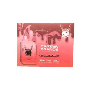 CAPTAIN BRANDS ULTIMATE ZERO NIC. DISPO (140ML) 7.5K PUFFS 10CT/ BOX