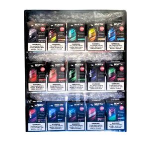 NORTH FT12000 5% DISPOSABLE ASSORTED FLAVOR (1125ML) 12K PUFFS 75CT DISPLAY